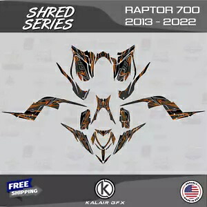 ヤマハ ラプター 700 (2013-2022) 16 MIL 700R シュレッドオレンジ用グラフィックスキット Graphics Kit for YAMAHA RAPTOR 700 (2013-2022) 16 MIL 700R Shred-Orange 【並行輸入品】