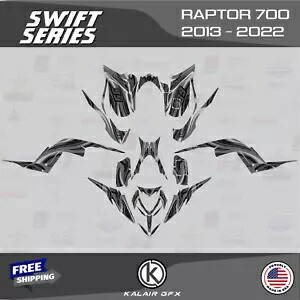 ヤマハ ラプター 700 (2013-2022) 16 MIL 700R スイフト用グラフィックスキット - スモーク Graphics Kit for YAMAHA RAPTOR 700 (2013-2022) 16 MIL 700R Swift - Smoke 【並行輸入品】