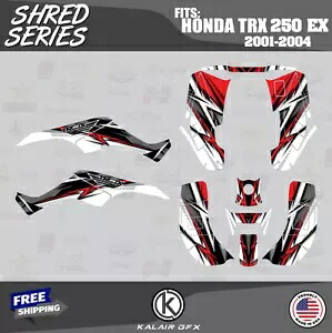 HONDA TRX 250EX (2001-2004) 用グラフィックキット シュレッドレッド Graphics Kit for HONDA TRX 250EX (2001-2004) Shred-Red 【並行輸入品】