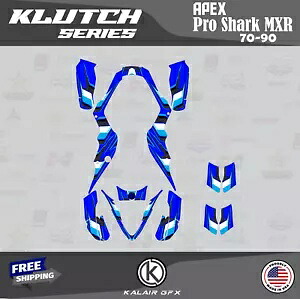 APEX Pro Shark MXR 70 90 クラッチブルー用グラフィックスキット Graphics Kit for APEX Pro Shark MXR 70 90 Klutch-blue 【並行輸入品】