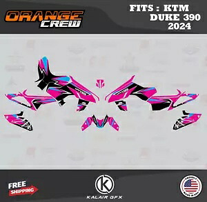 KTM Duke 390 (2024) Orange-crew 用グラフィックスキット - CM Graphics Kit for KTM Duke 390 (2024) Orange-crew - CM 【並行輸入品】
