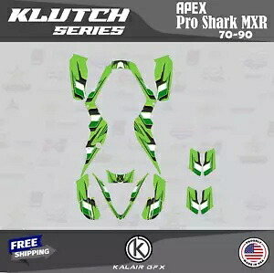 APEX Pro Shark MXR 70 90 用グラフィックスキット クラッチグリーン Graphics Kit for APEX Pro Shark MXR 70 90 Klutch-green 【並行輸入品】