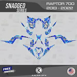 ヤマハ ラプター 700 (2013-2022) 16 MIL 700R スナッグド用グラフィックスキット - ブルー Graphics Kit for YAMAHA RAPTOR 700 (2013-2022) 16 MIL 700R Snagged - Blue 【並行輸入品】