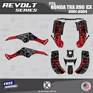 HONDA TRX 250EX (2001-2004) 用グラフィックスキット Revolt-Red Graphics Kit for HONDA TRX 250EX (2001-2004) Revolt-Red 【並行輸入品】