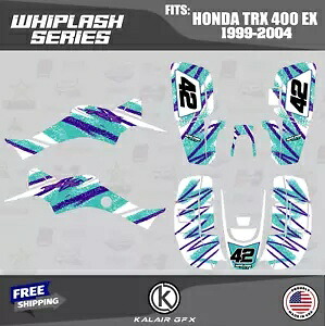 HONDA TRX400EX (1999-2004) 16MIL ウィップラッシュ用グラフィックスキット - ティール Graphics Kit for HONDA TRX400EX (1999-2004) 16MIL Whiplash - TEAL 【並行輸入品】