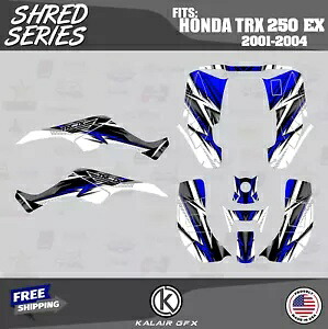 HONDA TRX 250EX (2001-2004) 用グラフィックスキット シュレッドブルー Graphics Kit for HONDA TRX 250EX (2001-2004) Shred-Blue 【並行輸入品】