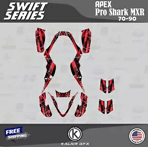 APEX Pro Shark MXR 70 90 Swift-red 用グラフィックスキット Graphics Kit for APEX Pro Shark MXR 70 90 Swift-red 【並行輸入品】