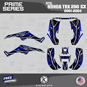 HONDA TRX 250EX (2001-2004) 用グラフィックスキット プライムブルー Graphics Kit for HONDA TRX 250EX (2001-2004) Prime-Blue 【並行輸入品】
