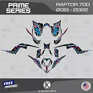 ヤマハ ラプター 700 (2013-2022) 16 MIL 700R 用グラフィックスキット プライム-シアン-マゼンタ Graphics Kit for YAMAHA RAPTOR 700 (2013-2022) 16 MIL 700R Prime-Cyan-Magenta 【並行輸入品】