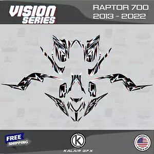 ヤマハ ラプター 700 (2013-2022) 16 MIL 700R ビジョン用グラフィックスキット - レッド Graphics Kit for YAMAHA RAPTOR 700 (2013-2022) 16 MIL 700R Vision -Red 【並行輸入品】