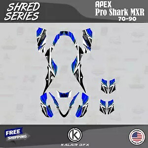 APEX Pro Shark MXR 70 90 シュレッドブルー用グラフィックスキット Graphics Kit for APEX Pro Shark MXR 70 90 Shred-blue 【並行輸入品】