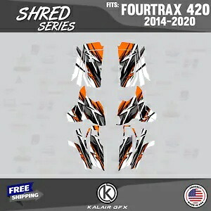 HONDA FOURTRAX 420 (2014-2023) 用グラフィックスキット シュレッドオレンジ Graphics Kit for HONDA FOURTRAX 420 (2014-2023) Shred-orange 【並行輸入品】