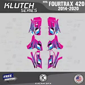 HONDA FOURTRAX 420 (2014-2023) 用グラフィックスキット クラッチマゼンタ Graphics Kit for HONDA FOURTRAX 420 (2014-2023) Klutch-magenta 【並行輸入品】