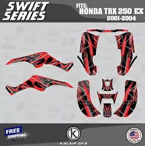 HONDA TRX 250EX (2001-2004) 用グラフィックスキット Swift-Red Graphics Kit for HONDA TRX 250EX (2001-2004) Swift-Red 【並行輸入品】