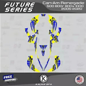 Can-Am Renegade 500 800 1000 2005-2020 16 MILFuture-ブルー イエロー用グラフィックスキット Graphics Kit for Can-Am Renegade 500 800 1000 2005-2020 16 MILFuture-Blue Yellow 【並行輸入品】 59,400円