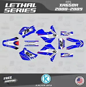 Honda XR650R (2000-2009) XR 650R リーサル シリーズ用グラフィックスキット - ブルー Graphics Kit for Honda XR650R (2000-2009) XR 650R Lethal Series - Blue 【並行輸入品】