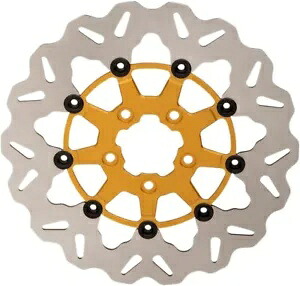 ウェーブコンター フローティングフロントブレーキローター ゴールドガルファー DF835CW-G Wave Contour Floating Front Brake Rotor Gold Galfer DF835CW-G 【並行輸入品】｜カスタムパーツ WORLD倉庫