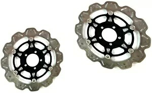 フロント VEE ブレーキ ローター - ブラック EBC VR4154BLK Front VEE Brake Rotors - Black EBC VR4154BLK 【並行輸入品】