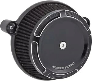 ビッグ吸盤エアフィルター面取り - ブラック Arlen Ness 18-309 17-21 HD M8 用 Big Sucker Air Filter Bevelled - Black Arlen Ness 18-309 For 17-21 HD M8 【並行輸入品】