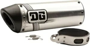 ユニ。 V2 スリップオンエキゾーストマフラー、1-1/2 インチ インレット DG パフォーマンス付き Uni. V2 Slip On Exhaust Muffler w/ 1-1/2" Inlet DG Performance 【並行輸入品】｜カスタムパーツ WORLD倉庫