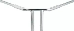 サイコ チャビー ドラッグ ハンドルバー 8インチ クローム ライザー付き WILD 1 WO562 Psycho Chubby Drag Handlebar 8\