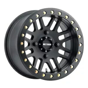 MR406 UTV ビードロック 15x8 / 4+4/0mm オフセット / 4x136 / 106mm CB マットブラックホイール MR406 UTV Beadlock 15x8 / 4+4/0mm Offset / 4x136 / 106mm CB Matte Black Wheel 【並行輸入品】