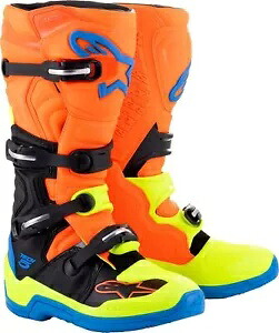 テック 5 ブーツ オレンジ/フルー イエロー/ブルー SZ 7 アルパインスターズ 2015015-4755-7 Tech 5 Boots Orange/Flou Yellow/Blue SZ 7 Alpinestars 2015015-4755-7 【並行輸入品】