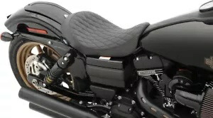 ローダイヤモンド SR レザー ソロ シート - ブラック ドラッグ スペシャリティーズ 0803-0547 Low Diamond SR Leather Solo Seat - Black Drag Specialties 0803-0547 【並行輸入品】