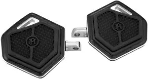超軽量ミニ乗用フロアボード - ブラック パフォーマンス マシン 0036-1018-BM Superlight Mini Passenger Floorboards - Black Performance Machine 0036-1018-BM 【並行輸入品】｜カスタムパーツ WORLD倉庫