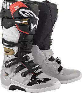 テック 7 MX ブーツ ブラック/シルバー/ホワイト/ゴールド US 07 アルパインスターズ 2012014-1829-7 Tech 7 MX Boots Black/Silver/White/Gold US 07 Alpinestars 2012014-1829-7 【並行輸入品】