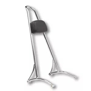 クローム シーシーバー 高さ 20 インチ - パッド付き Burly ブランド B13-1501C 04+ ハーレー スポーツスター用 Chrome Sissy Bar 20\