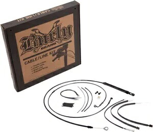 18 インチゴリラバー用拡張ブラックコントロールケーブルキット Burly ブランド B30-1248 Extended Black Control Cable Kit for 18" Gorilla Bars Burly Brand B30-1248 【並行輸入品】｜カスタムパーツ WORLD倉庫