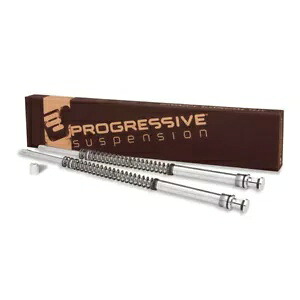 モノチューブ フォーク カートリッジおよびスプリング キット - 4.00 インチ トラベル プログレッシブ 31-2514 Monotube Fork Cartridge and Spring Kit - 4.00\