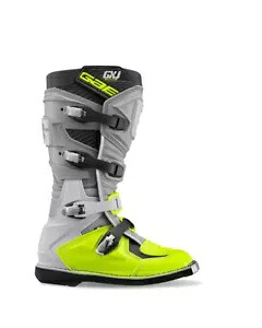 GXJ ブーツ グレー/蛍光イエロー サイズ - ユース 1 ガエルネ 2169-009-1 GXJ Boot Grey/Fluorescent Yellow Size - Youth 1 Gaerne 2169-009-1 【並行輸入品】｜カスタムパーツ WORLD倉庫