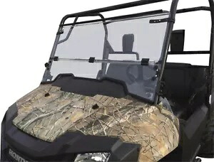 フル折りたたみクリアフロントガラスムース LEMA100-003 14-19 ホンダ 700 パイオニア用 Full Folding Clear Windshield Moose LEMA100-003 For 14-19 Honda 700 Pioneer 【並行輸入品】|カスタムパーツ WORLD倉庫