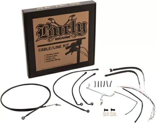 16 インチ エイプ ハンガー用拡張コントロール ケーブル & ライン キット Burly ブランド B30-1183 Extended Control Cable & Line Kit for 16" Ape Hangers Burly Brand B30-1183 【並行輸入品】｜カスタムパーツ WORLD倉庫 79,860円