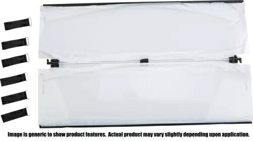 クリア折りたたみフロントガラス オープントレイル WEST120-0023 Clear Folding Windshield Open Trail WEST120-0023 【並行輸入品】｜カスタムパーツ WORLD倉庫