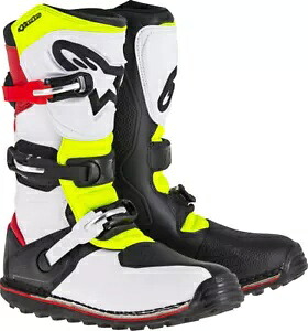 アルパインスターズ ホワイト/レッド/イエロー/ブラック テック T ブーツ - 13 - 2004017-2351-13 Alpinestars White/Red/Yellow/Black Tech T Boots - 13 - 2004017-2351-13 【並行輸入品】