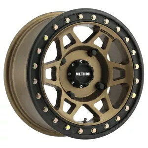 MR405 UTV ビードロック ホイール 15x7 38mm オフセット 4x156 132mm CB ブロンズ ブラックリング付き MR405 UTV Beadlock Wheel 15x7 38mm Offset 4x156 132mm CB Bronze w/ Black Ring 【並行輸入品】