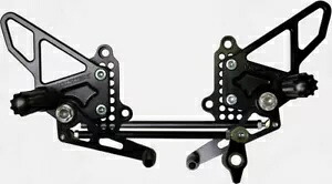 調整可能なリアセット - ブラック ボルテックス RS198K 07-13 ドゥカティ 1098 1198 848用 Adjustable Rearset - Black Vortex RS198K For 07-13 Ducati 1098 1198 848 【並行輸入品】
