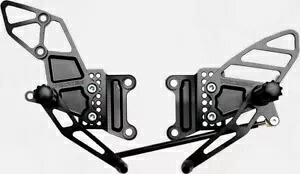 ブラック リアセット - 調整可能な Vortex RS406K 03-08 ZX6R ZX6RR 用 Black Rearset - Adjustable Vortex RS406K For 03-08 ZX6R ZX6RR 【並行輸入品】