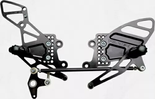 調整可能なリアセット - 04-07 ホンダ CBR1000RR CBR600RR 用 ブラック Vortex RS205K Adjustable Rearset - Black Vortex RS205K For 04-07 Honda CBR1000RR CBR600RR 【並行輸入品】｜カスタムパーツ WORLD倉庫