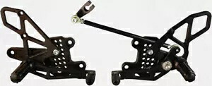 V2 調整可能なリアセット - 08-16 ホンダ CBR1000RR 用ブラック Vortex RS273K V2 Adjustable Rearset - Black Vortex RS273K For 08-16 Honda CBR1000RR 【並行輸入品】