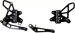 調整可能なリアセット - ブラック ボルテックス RS582K 11-17 スズキ GSXR600 GSXR750 用 Adjustable Rearset - Black Vortex RS582K For 11-17 Suzuki GSXR600 GSXR750 【並行輸入品】｜カスタムパーツ WORLD倉庫