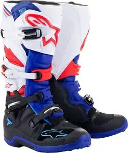 テック 7 ブーツ ブラック/ブルー/レッド/ホワイト SZ 8 アルパインスターズ 2012014-1732-8 Tech 7 Boots Black/Blue/Red/White SZ 8 Alpinestars 2012014-1732-8 【並行輸入品】