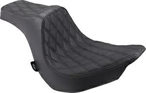 プレデター III ダイヤモンド ビニール 2 アップ シート - ブラック ドラッグ スペシャリティーズ 0802-1188 Predator III Diamond Vinyl 2-Up Seat - Black Drag Specialties 0802-1188 【並行輸入品】