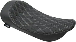 ダブルダイヤモンドシルバーステッチ ロープロファイルシート ドラッグスペシャリティーズ 0801-1156 Double Diamond Silver Stitch Low-Profile Seat Drag Specialties 0801-1156 【並行輸入品】