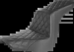 サドルメン ステップアップシート 総格子ステッチ ブラック 818-29-195 Saddlemen Step-Up Seat Full Lattice Stitch Black 818-29-195 【並行輸入品】