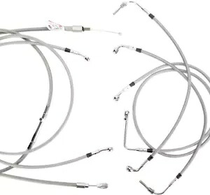バガー用拡張 S.S. コントロール ケーブル キット - 高さ 15 インチのバー (ABS) BuB. B30-1104 Extended S.S. Control Cable Kit for Baggers - 15\