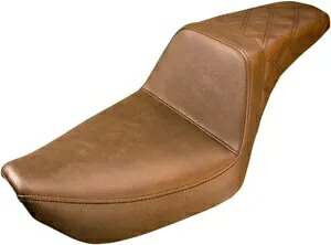 ステップアップ格子ステッチ 2 アップ シート ブラウン ゲル サドルメン 896-04-173BR Step-Up Lattice Stitched 2-Up Seat Brown Gel Saddlemen 896-04-173BR 【並行輸入品】